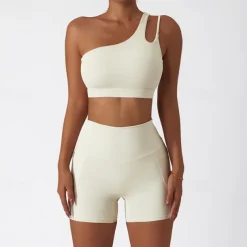 Women's Light Support Sports Bra Running Bra Open Back Bra Top Padded Fitness Leisure Sports Running Breathable Lightweight Soft Black Royal Blue Brown Solid Colored