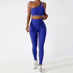 Women's Light Support Sports Bra Running Bra Open Back Bra Top Padded Fitness Leisure Sports Running Breathable Lightweight Soft Black Royal Blue Brown Solid Colored