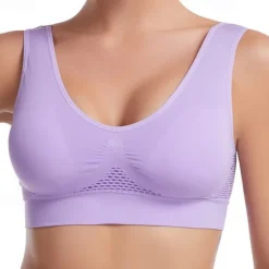 Women's Light Support Sports Bra Running Bra Open Back Bra Top Padded Fitness Leisure Sports Running Breathable Lightweight Soft Watermelon Red Black White Solid Colored
