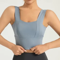 Women's Light Support Sports Bra Running Bra Open Back Wirefree Bra Top Padded Fitness Leisure Sports Running Breathable Lightweight Soft Spandex Dark Pink Pink+Red Rust Red Solid Colored