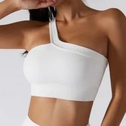 Women's Light Support Sports Bra Running Bra Open Back Wirefree Bra Top Padded Fitness Leisure Sports Running Breathable Lightweight Soft Black White Blue Solid Colored