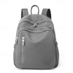 Women's Lightweight Nylon Backpack – Water-Resistant Casual Travel Bag with Multiple Pockets, Stylish Daypack for Work, School, and Outdoor Use