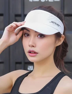 Women's lightweight, quick drying, breathable sports top sun hat - stylish and practical, suitable for golf, running, tennis and other outdoor activities