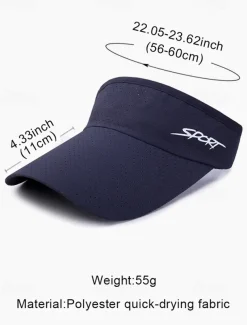 Women's lightweight, quick drying, breathable sports top sun hat - stylish and practical, suitable for golf, running, tennis and other outdoor activities