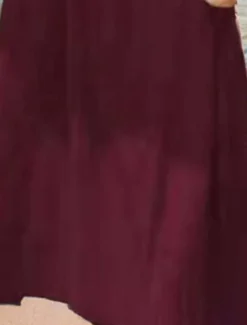 Women's Long Dress Maxi Dress Linen-Inspired Dresses Cotton Linen Dress Hawaiian Regular Fit Solid Color Long Sleeve Crew Neck claret Beige Summer Spring