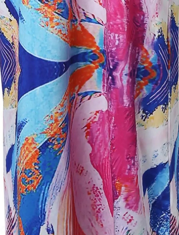 Women's Long Dress Maxi Dress Casual Dress Print Dress Floral Geometric Fashion Streetwear Outdoor Holiday Going out Print Long Sleeve One Shoulder Dress Slim ArmyGreen Blue Orange Summer Spring S M