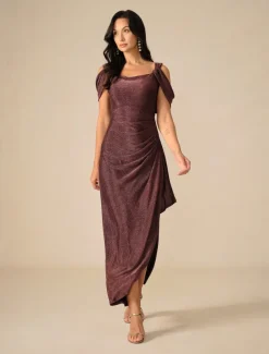 Women's Long Dress Maxi Dress Party Dress Bodycon Elegant Party Birthday Club Regular Fit Plain Sleeveless Straps Maroon Summer