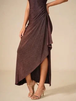 Women's Long Dress Maxi Dress Party Dress Bodycon Elegant Party Birthday Club Regular Fit Plain Sleeveless Straps Maroon Summer