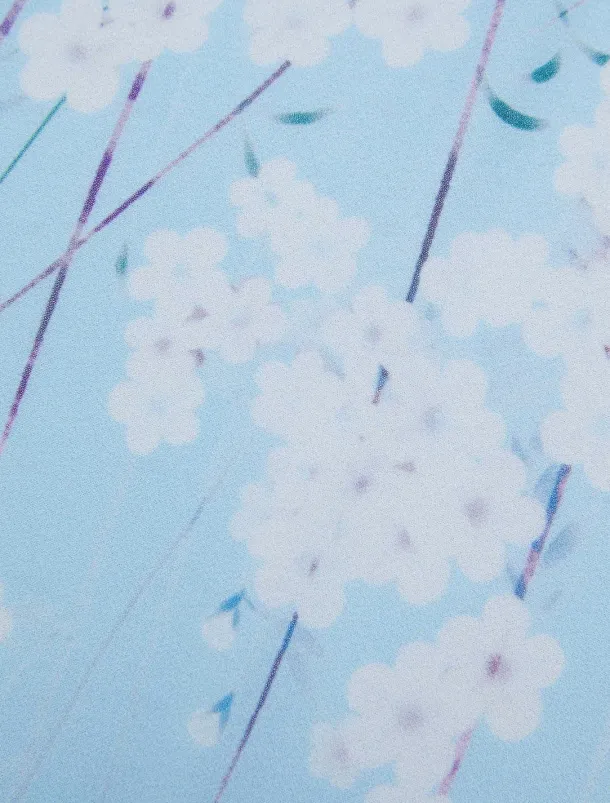 Women's Maxi Dress A Line Dress Elegant Daily Date Regular Fit Floral V Neck Blue Summer