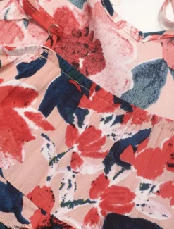 Women's Maxi Dress Casual Dress Swing Dress A Line Dress Stylish Casual Vacation Daily Regular Fit Floral Sleeveless Strap Orange Summer