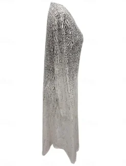 Women's Maxi Dress Ethnic Dress Print Dress Spring Dress Vintage Ethnic Tribal Outdoor Vacation Daily Regular Fit Floral Tribal Long Sleeve Crew Neck White Yellow Wine Blue Summer Spring Fall