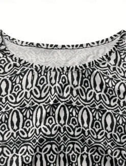 Women's Maxi Dress Ethnic Dress Print Dress Spring Dress Vintage Ethnic Tribal Outdoor Vacation Daily Regular Fit Floral Tribal Long Sleeve Crew Neck White Yellow Wine Blue Summer Spring Fall