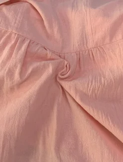 Women's Maxi Dress Linen-Inspired Dresses Casual Dress Swing Dress Plain Dress Casual Sports & Outdoor Street Regular Fit Plain Long Sleeve V Neck Pink Spring Fall