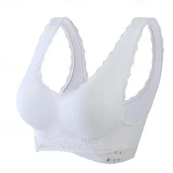 Women's Medium Support Sports Bra Running Bra Open Back Cross Back Bra Top Padded Fitness Leisure Sports Running Breathable Lightweight Soft Watermelon Red Black White Solid Colored