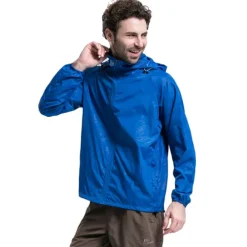 Women's Men's Waterproof Hiking Raincoat UPF 50+ UV Sun Protection Zip Up Hoodie Long Sleeve Fishing Running Jacket Windbreaker Summer Outdoor Windproof Sunscreen UV Resistant Jacket Top Climbing