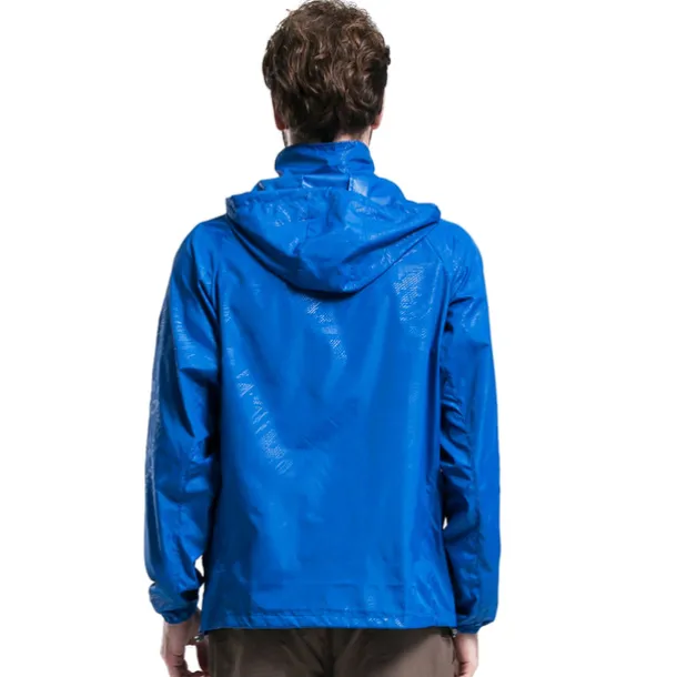 Women's Men's Waterproof Hiking Raincoat UPF 50+ UV Sun Protection Zip Up Hoodie Long Sleeve Fishing Running Jacket Windbreaker Summer Outdoor Windproof Sunscreen UV Resistant Jacket Top Climbing