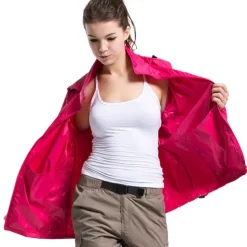 Women's Men's Waterproof Hiking Raincoat UPF 50+ UV Sun Protection Zip Up Hoodie Long Sleeve Fishing Running Jacket Windbreaker Summer Outdoor Windproof Sunscreen UV Resistant Jacket Top Climbing