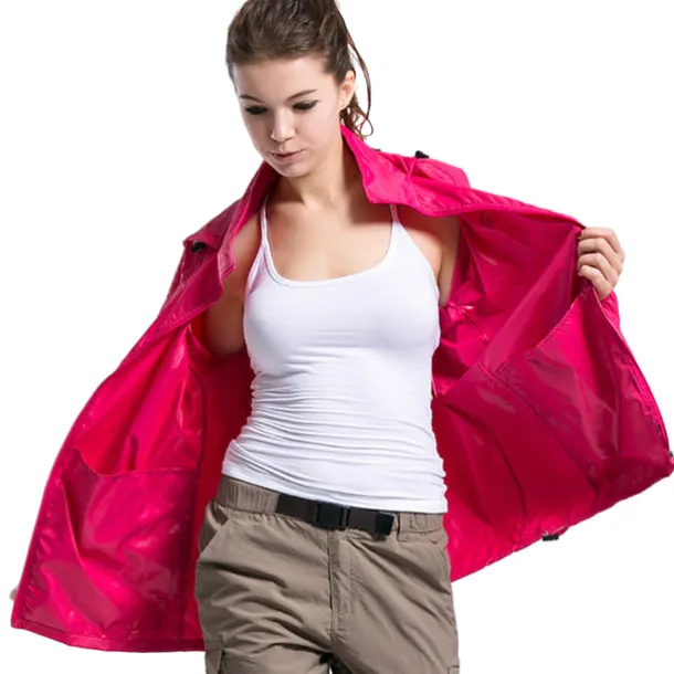 Women's Men's Waterproof Hiking Raincoat UPF 50+ UV Sun Protection Zip Up Hoodie Long Sleeve Fishing Running Jacket Windbreaker Summer Outdoor Windproof Sunscreen UV Resistant Jacket Top Climbing