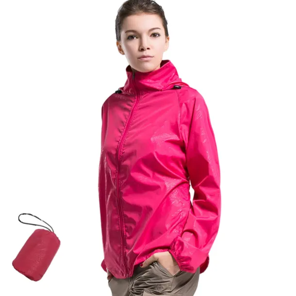 Women's Men's Waterproof Hiking Raincoat UPF 50+ UV Sun Protection Zip Up Hoodie Long Sleeve Fishing Running Jacket Windbreaker Summer Outdoor Windproof Sunscreen UV Resistant Jacket Top Climbing