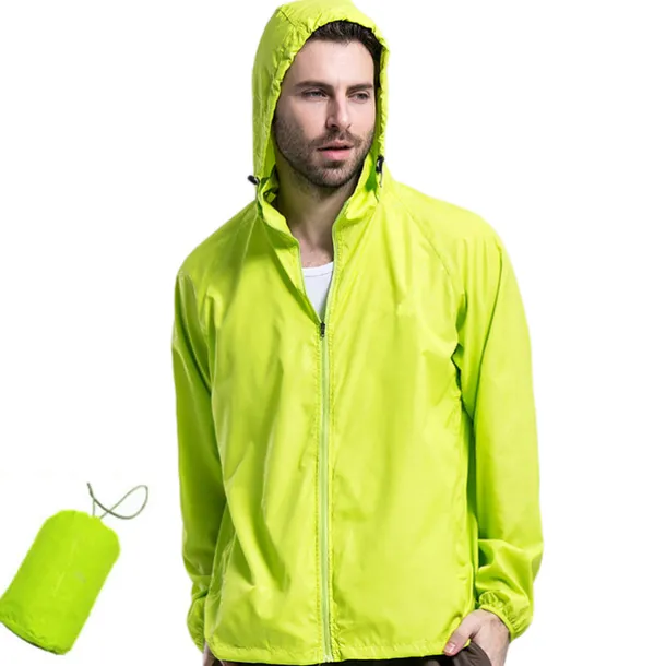 Women's Men's Waterproof Hiking Raincoat UPF 50+ UV Sun Protection Zip Up Hoodie Long Sleeve Fishing Running Jacket Windbreaker Summer Outdoor Windproof Sunscreen UV Resistant Jacket Top Climbing