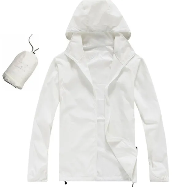 Women's Men's Waterproof Hiking Raincoat UPF 50+ UV Sun Protection Zip Up Hoodie Long Sleeve Fishing Running Jacket Windbreaker Summer Outdoor Windproof Sunscreen UV Resistant Jacket Top Climbing