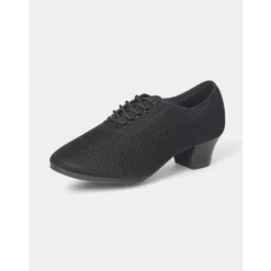 Women's Mesh Lace-Up Ballroom Dance Shoes with Low Heel, Breathable Professional Practice Footwear for Latin and Waltz Performance