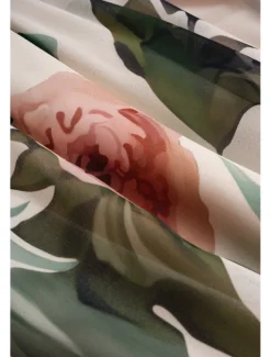 Women's Midi Dress Floral V-Neck A-Line Flutter Sleeve Rose Pattern Lightweight Summer Garden Party Wedding Guest Brunch Flowy Feminine White Pink Green