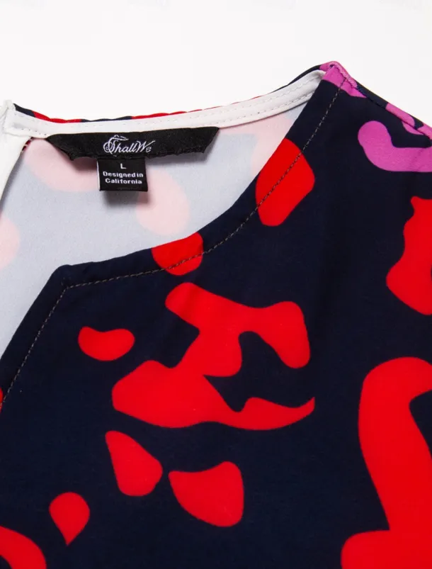 Women's Midi Dress Shift Dress Sundress Floral Pocket Print V Neck Date Vacation Short Sleeve Summer Spring