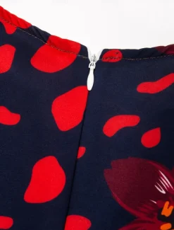 Women's Midi Dress Shift Dress Sundress Floral Pocket Print V Neck Date Vacation Short Sleeve Summer Spring