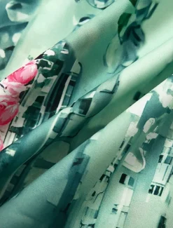 Women's Midi Dress Tank Dress Floral Graphic Ruched Pocket Crew Neck Daily Vacation Sleeveless Summer Spring