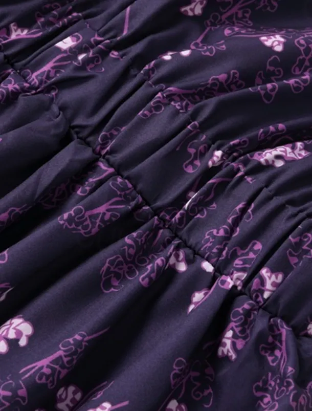 Women's Midi Dress Vintage Dress Boho Dress Western Dress Vintage Fashion Outdoor Vacation Daily Regular Fit Flower Sleeveless V Neck Purple Summer