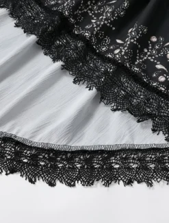 Women's Mini Dress Boho Dress Western Dress Fashion Classic Outdoor Vacation Holiday Regular Fit Flower Short Sleeve V Neck Black Dark Blue Summer