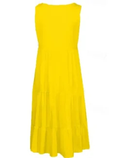 Women's Mini Dress Casual Dress Slip Dress Stylish Basic Casual Vacation Daily Regular Fit Plain Sleeveless V Neck Black White Yellow Pink Summer Spring