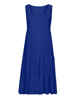 Women's Mini Dress Casual Dress Slip Dress Stylish Basic Casual Vacation Daily Regular Fit Plain Sleeveless V Neck Black White Yellow Pink Summer Spring