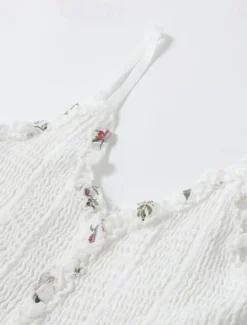 Women's Mini Dress Casual Dress Summer Dress Slip Dress Boho Dress Vintage Vacation Daily Going out Regular Fit Floral Sleeveless Straps Black White Summer