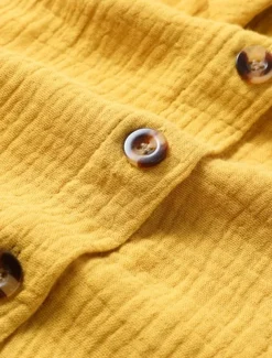 Women's Mini Dress Cotton Linen Dresses Shirt Dress Winter Dress Casual Vacation Regular Fit Plain Short Sleeve V Neck Black White Yellow Blue Summer