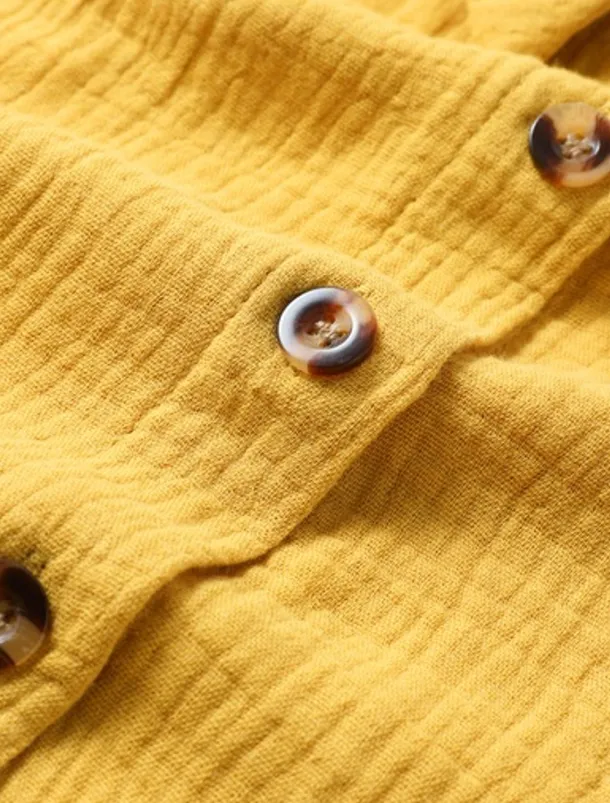 Women's Mini Dress Cotton Linen Dresses Shirt Dress Winter Dress Casual Vacation Regular Fit Plain Short Sleeve V Neck Black White Yellow Blue Summer