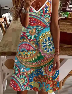 Women's Mini Dress Petite Dress Casual Dress Mini Dress Petite Dress Sundress Summer Dress Stylish Sexy Casual Outdoor Vacation Daily Regular Fit Color Gradient Sleeveless V Neck Black And White