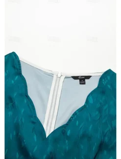 Women's Mini Dress Petite Dress Sundress A Line Dress Summer Dress Fashion Streetwear Modern Outdoor Vacation Daily Loose Fit Floral Short Sleeve Sweetheart Silver Blue Dark Green Fuchsia