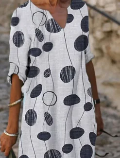 Women's Mini Dress Petite Dress T Shirt Dress Tee Dress Shift Dress Summer Dress Active Vintage Fashion Outdoor Vacation Work Regular Fit Floral Half Sleeve V Neck Pink Navy Blue Blue Gray
