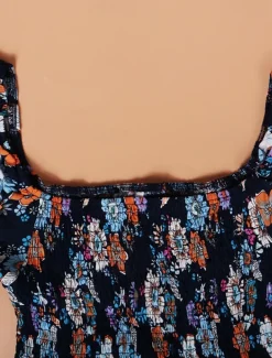 Women's Mini Dress Petite Dress Casual Dress Summer Dress Boho Dress Elegant Stylish Lantern Sleeve Vacation Daily Date Regular Fit Floral Short Sleeve Square Neck Black Pink Blue Summer