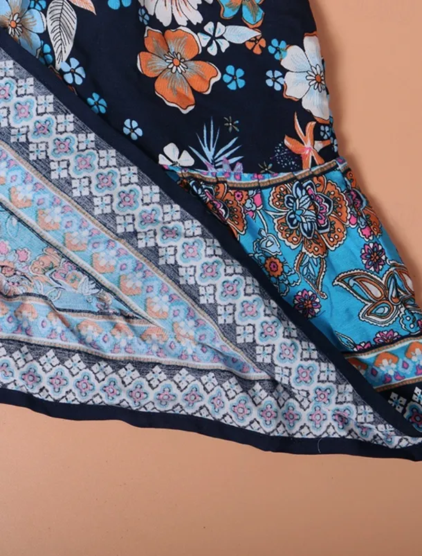 Women's Mini Dress Petite Dress Casual Dress Summer Dress Boho Dress Elegant Stylish Lantern Sleeve Vacation Daily Date Regular Fit Floral Short Sleeve Square Neck Black Pink Blue Summer