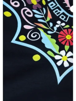 Women's Mini Dress Petite Dress T Shirt Dress Tee Dress Sundress Summer Dress Fashion Modern Mature Outdoor Vacation Casual Regular Fit Floral Sleeveless Split Neck Yellow Purple Summer