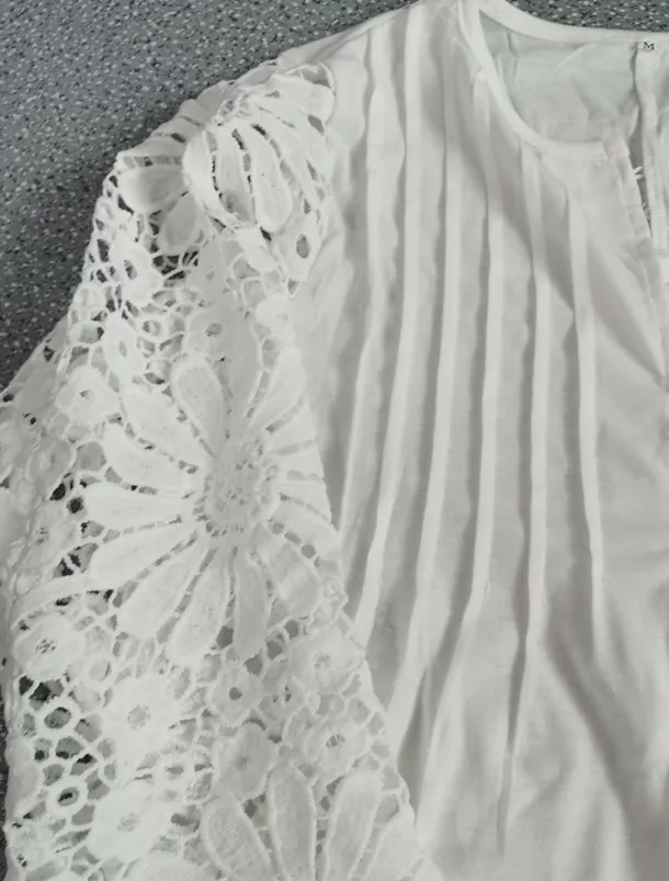 Women's Mini Dress White Dress Casual Dress White Lace Wedding Dress Fashion Modern Mature Vacation Daily Holiday Regular Fit Plain Long Sleeve Crew Neck Black White Summer Spring Fall Autumn