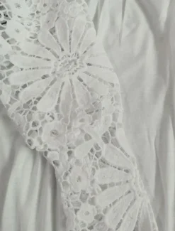 Women's Mini Dress White Dress Casual Dress White Lace Wedding Dress Fashion Modern Mature Vacation Daily Holiday Regular Fit Plain Long Sleeve Crew Neck Black White Summer Spring Fall Autumn