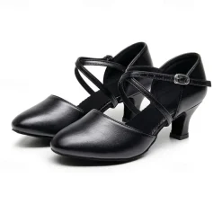 Women's Modern Shoes Party Evening Prom Practice Comfort Shoes Heel Solid Color High Heel Round Toe Buckle Adults' Dark Red Black Almond