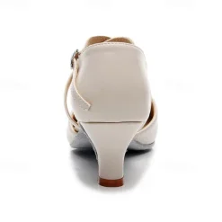 Women's Modern Shoes Party Evening Prom Practice Comfort Shoes Heel Solid Color High Heel Round Toe Buckle Adults' Dark Red Black Almond