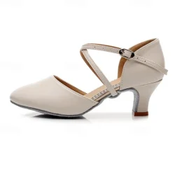 Women's Modern Shoes Party Evening Prom Practice Comfort Shoes Heel Solid Color High Heel Round Toe Buckle Adults' Dark Red Black Almond