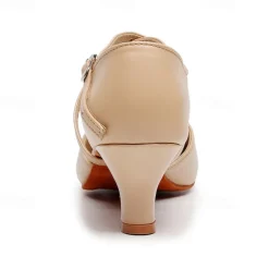 Women's Modern Shoes Party Evening Prom Practice Comfort Shoes Heel Solid Color High Heel Round Toe Buckle Adults' Dark Red Black Almond