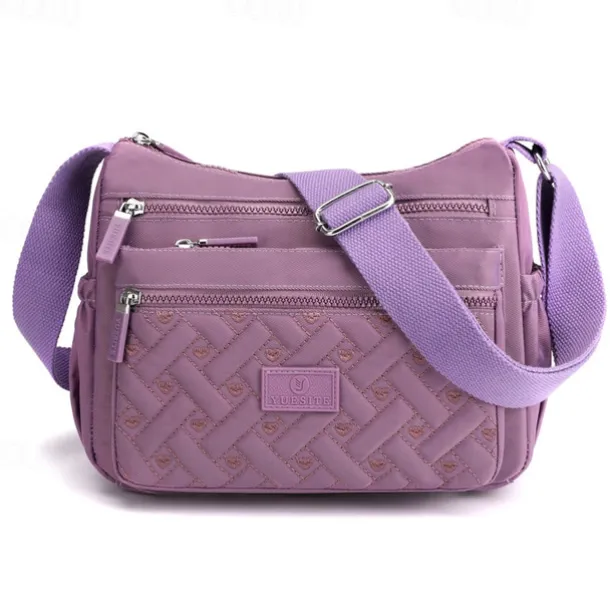 Women's Multi-Pocket Nylon Crossbody Bag – Lightweight Waterproof Shoulder Purse for Travel, Work & Daily Use